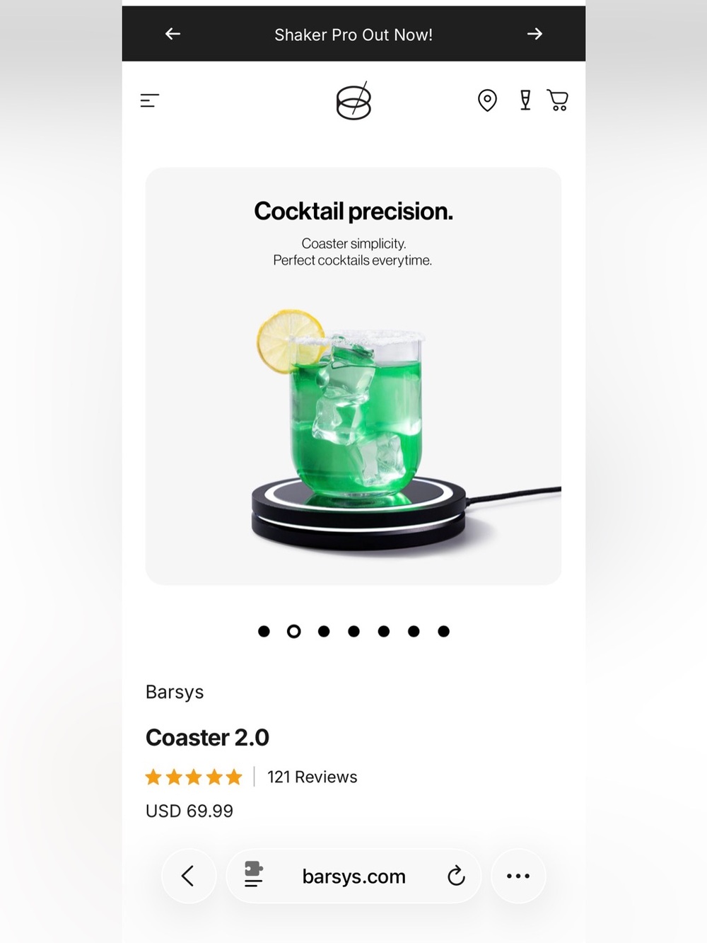 Barsys Smart Coaster 2.0 Learn How to Mix Perfect Drinks